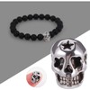 jojofuny 5Pcs Alloy Skeleton Skull Beads for DIY Jewelry Making