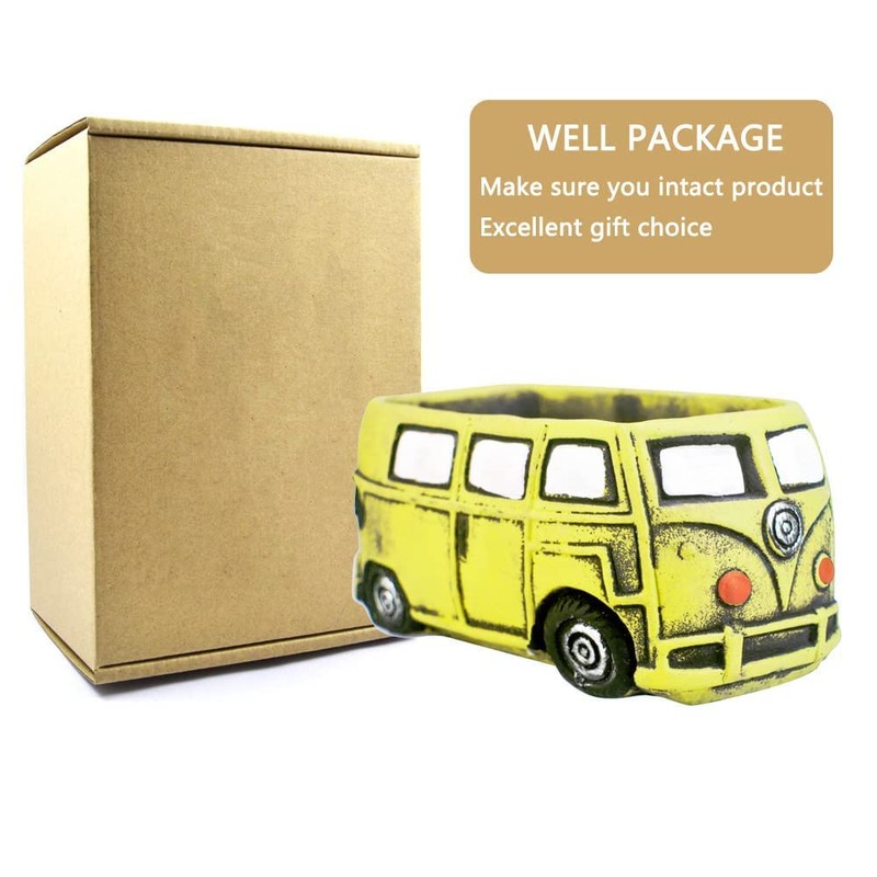 Ascrafter Cute Succulent Plants Pots, Small Planter Pots with Drainage