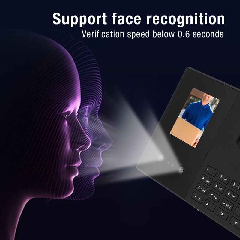 2.8 Inch Attendance Machine 3 in 1 Fingerprint Palm Vein