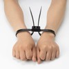Armpow 10 pcs Handcuffs Cable Ties Double Locking Disposable Handcuffs