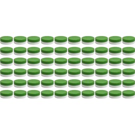 60 Ointment Jar Containers for Pads Cream/Ointment Kruke 40ml Capacity with Green Lids – Made in Germany