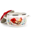 Enamel Stock Pot Rooster Enamel Cooking Pot Enameled Pot with