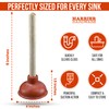 Harrier Hardware Small Sink Plunger, 10.5-Inch, 4-Inch Mouth, 9-Inch Handle,