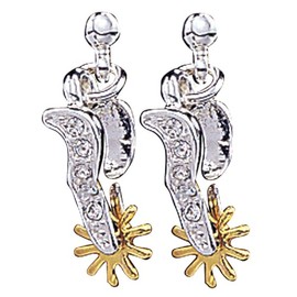 Montana Silversmiths Women's Sparkly Spur Earrings - ER930CZL_ One Size