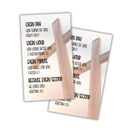 Lashicorn Jeremiah 31:3 Scripture Bible Verse Wallet Card 30pk 2x3.5” Everlasting Love Pocket Size Encouragement Church Member Hand Outs Wallet Size Cards