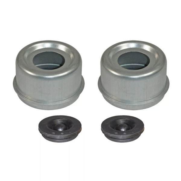 TRP E-Z Lube Grease Caps With Rubber Plugs - Pair