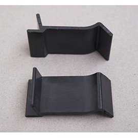 GoodsZone 10/Pack Table Rim Clips Nylon Patio Table Furniture Repair 1.23" or 1.575" Length, Сhoose Color and Size (1.575" x 0.76", Black)