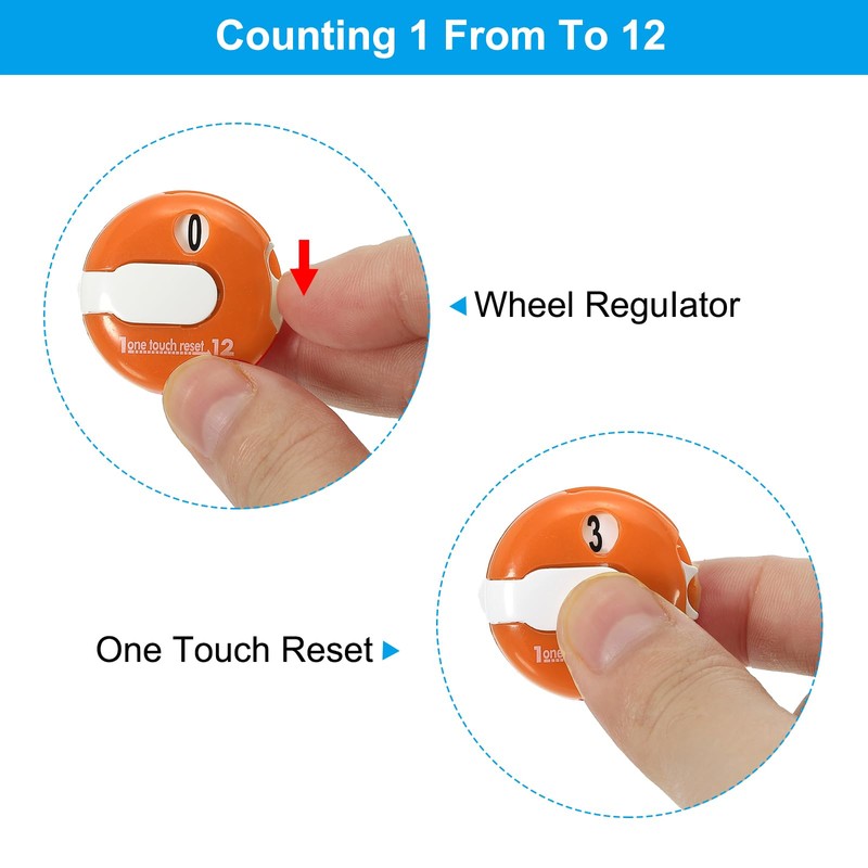 PATIKIL Golf Score Counter, 2 Pack Mini Golf Shot Stroke