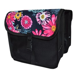 Beluko bike bag, children saddle bag, luggage carrier double 2 x 5l., black