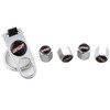 XDG 4Pcs Rustproof Zinc Alloy Chrome Car Tire Valve Stem