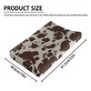 HUISEFOR Cow Print Changing Pad Cover Brown Diaper Changing Pad