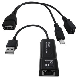 Zafina-UP USB 2.0 to Ethernet RJ45 Network LAN Adapter,Plug and Play-No Need to Configure Any Settings,for Fire TV Stick 3/2nd Generation