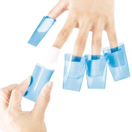 AMT SUPPLY LLC 40 PCS Gel Nail Polish Remover Cap Tips | Blue