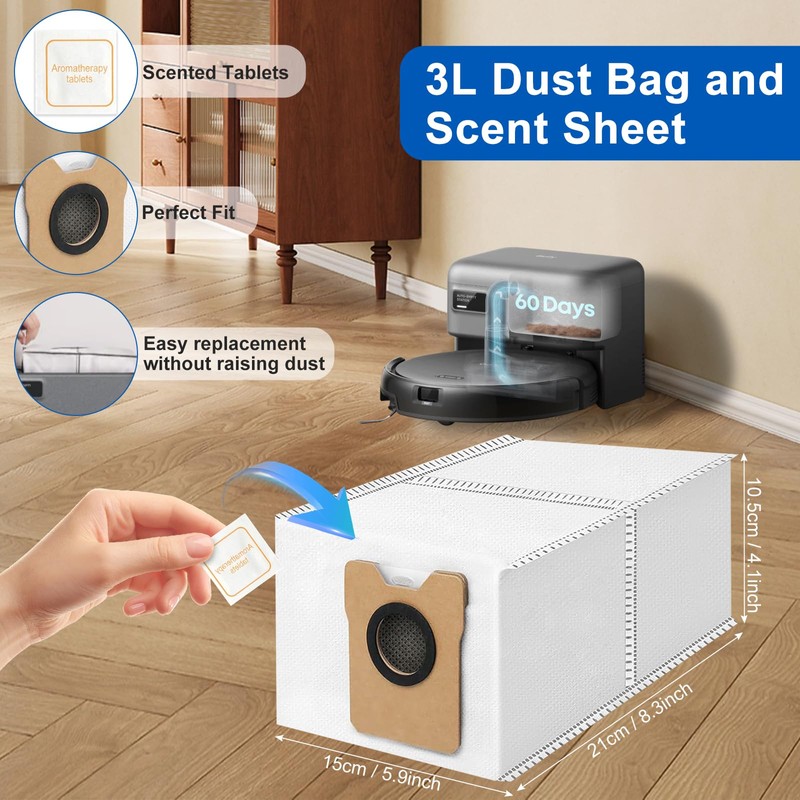 32-Piece Accessories Kit for Eufy Robot Vacuum C10 – Includes: