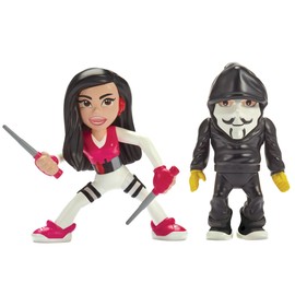 Spy Ninjas 3-INCH 2 FIGURE PACK. VY QWAINT AND PZ FUNF FIGURE SECRET NETWORK. SPY MISSION TOYS. HELP DEFEAT PROJECT ZORGO