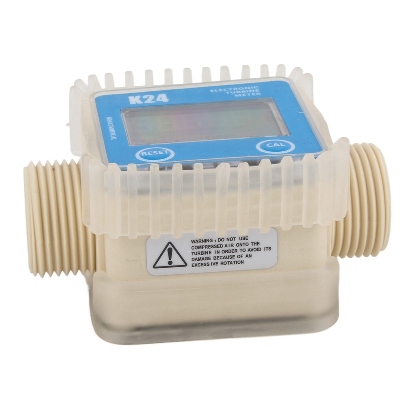 K24 LCD Turbine Digital Diesel Fuel Flow Meter Widely Used