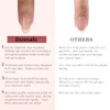 Dsixnails Uñas postizas de gel francés morado, 150 unidades, uñas