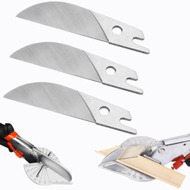 Wonglea Miter Shears Replacement Blade,Shears Cutter Scissors Snips Blades,Multi-Angle Angular Cutting Molding Crafting SK5 Steel Spare Blade for Quarter Round Cutting Tool