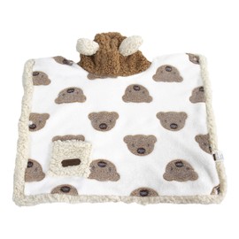GabeFish Dog Cape Blanket for Small Dogs, Cute Puppy Fleece Pajamas, Cats Cold Weather Coat Wraps with Hood Brown Large