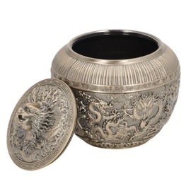 lvifloae Tea Canister, Vintage Alloy China Storage China Dragon Airtight Design Tea Bag Canister Tea Canister Vintage Alloy Tea Bag Tin Decorative Storage Box (lvifloaenKwu6Ty-11)