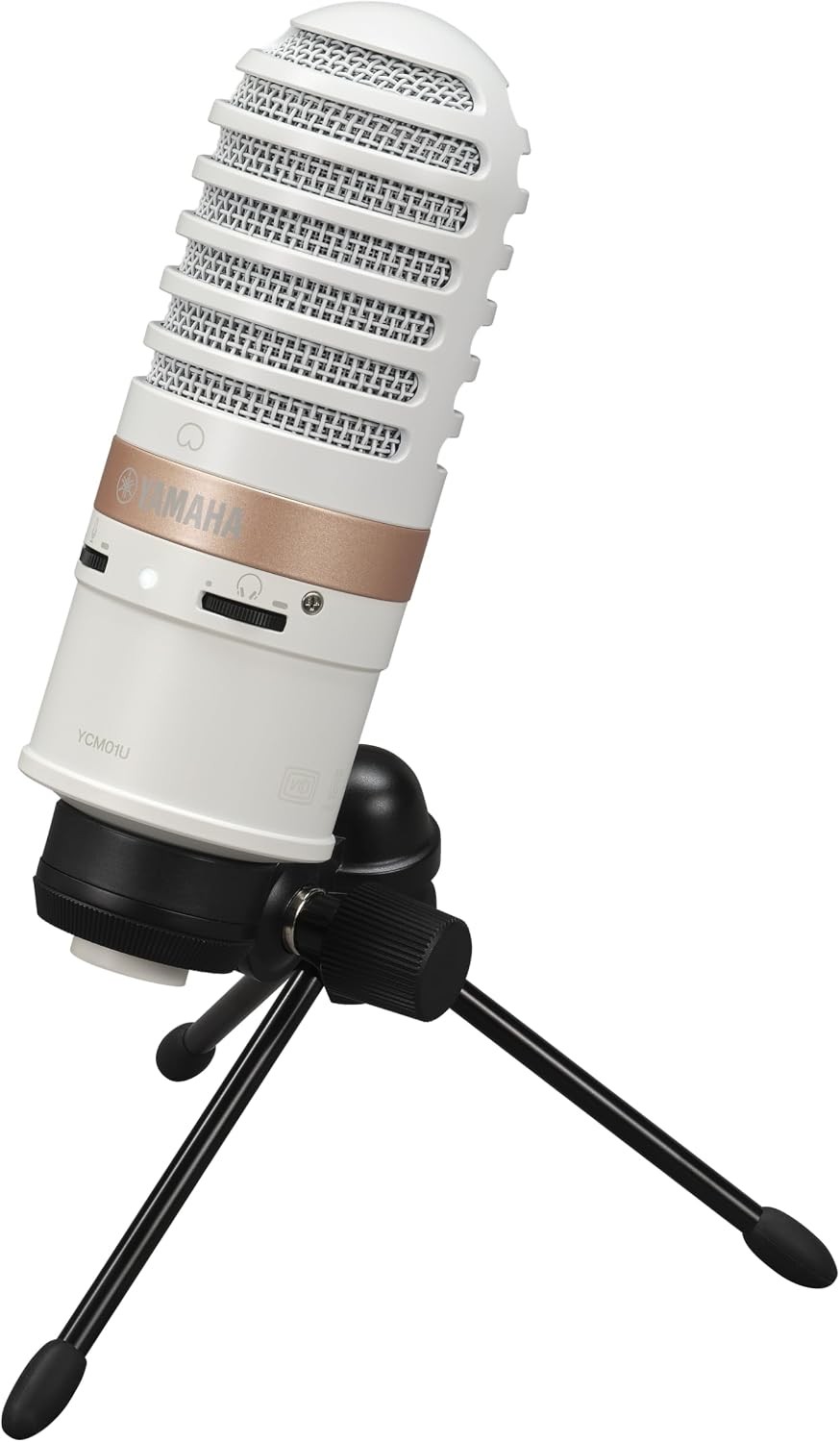 Yamaha YCM01UW - Micrófono USB de Condensador para Live Streaming, Blanco.