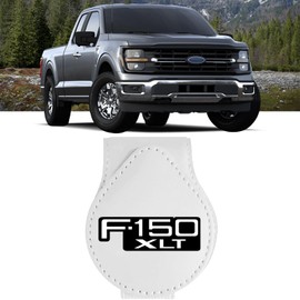 Sunglass Holder Clip Compatible with F150 XLT Raptor Interior Accessories Organizer Eyeglass Hanger Visor Ticket Card Decor Pickup Sunglasses Holders Truck Eyeglasses Magnetic Owners Gifts (White)