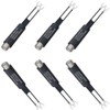 6pcs 75 Ohm to 300 Ohm Antenna Adapter Nickel-Plated UHF/VHF/FM