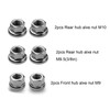 M9 M9.5 (3/8") M10 Stainless Flange Lock Nut, Hex Flange