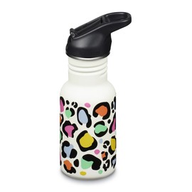 Klean Kanteen Classic Narrow (Flip Sport) 1011207 Bicycle Water Bottle with Stainless Steel Drinking Cap in Pink with a Volume of 355 ml