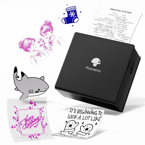 Phomemo M02 Pocket Printer Mini Printer- Portable Bluetooth Thermal Printer