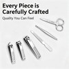 6 Pcs Stainless Steel Nail Kit, Nail Clipper Set with