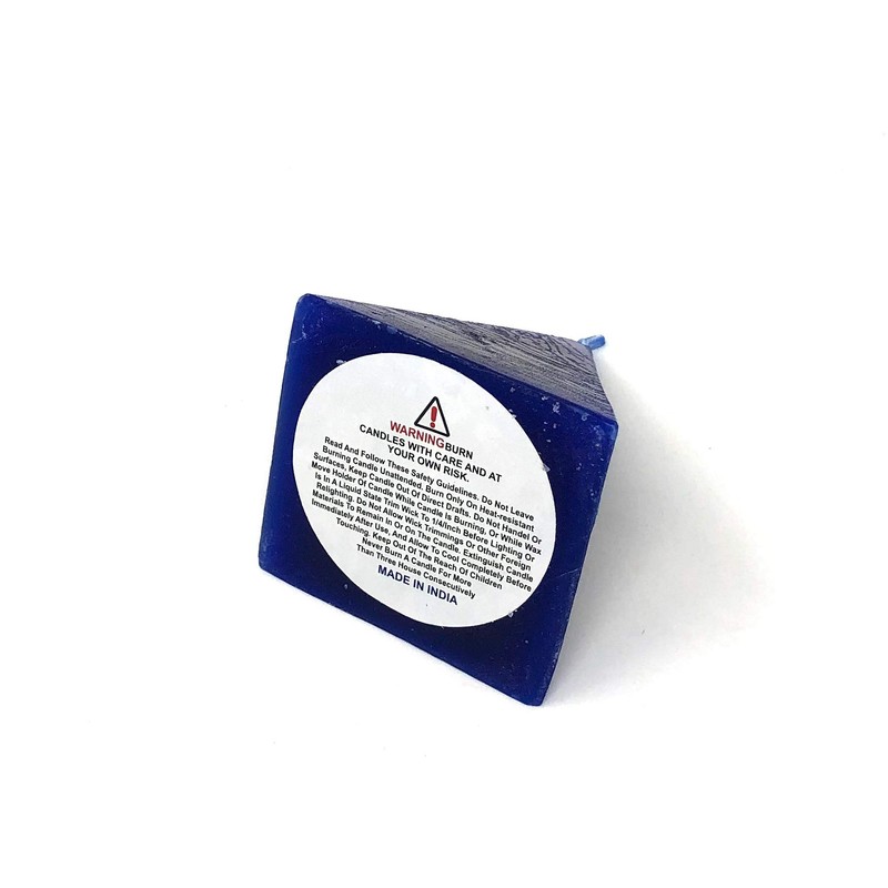Vrinda 3" Pyramid Candles (Blue)