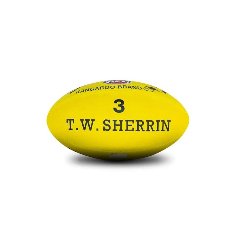 Sherrin KB All Surface Training Football, Yellow, Size 3