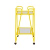 Linon Yellow Mid-Century Bar Cart