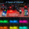 ZONECONA 16PCS Segmented Motorcycle RGB LED Light Kits with Brake