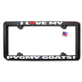 James E. Reid Design I Love My PYGMY Goats License Frame