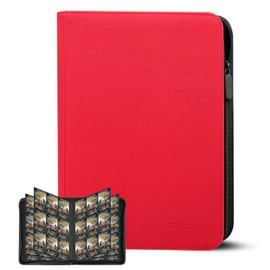 Trading Card Album 540 Cards, Card Scrapbook 30 Pages Per 18 Pocket, Trading Cards Book Folder Folder Compatibility TCG Yugioh etc. Red