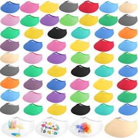 60 Pack DIY Sun Foam Visors Summer Blank Foam Visors Adjustable Sun Visor Hat for Adult Kids Summer Gifts Outdoor Supplies (US, Alpha, One Size, Color Set 2)