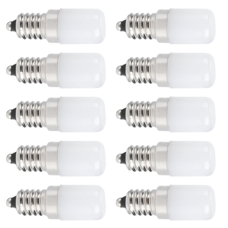 10Pcs 1.5W LED Candle Light Bulb Screw Socket Bulb Lamp