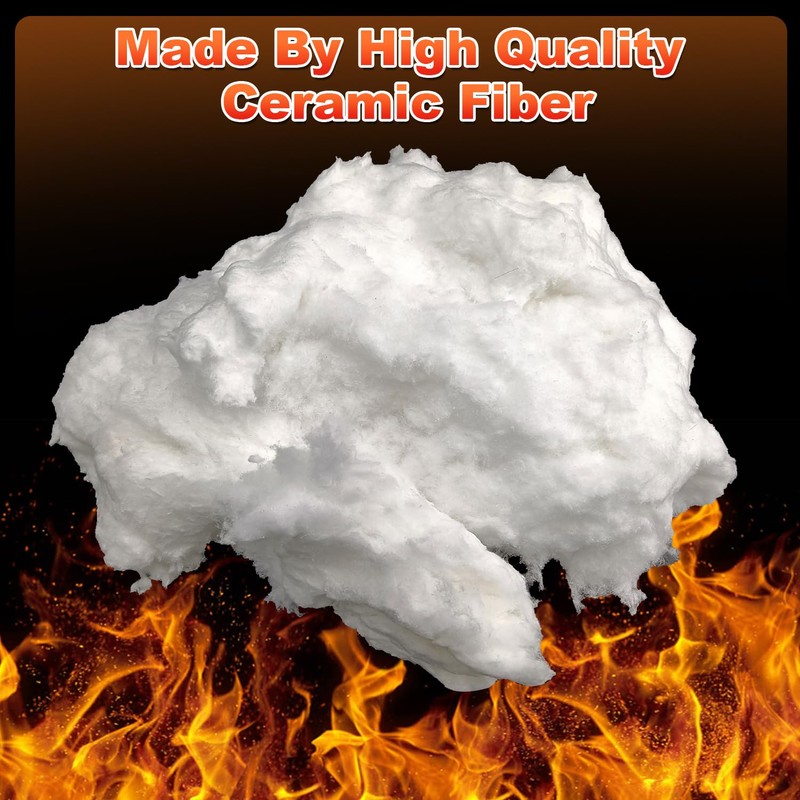 Ceramic Fiber Blanket, Fireproof Insulation Baffle, Rated to 2400F, Size