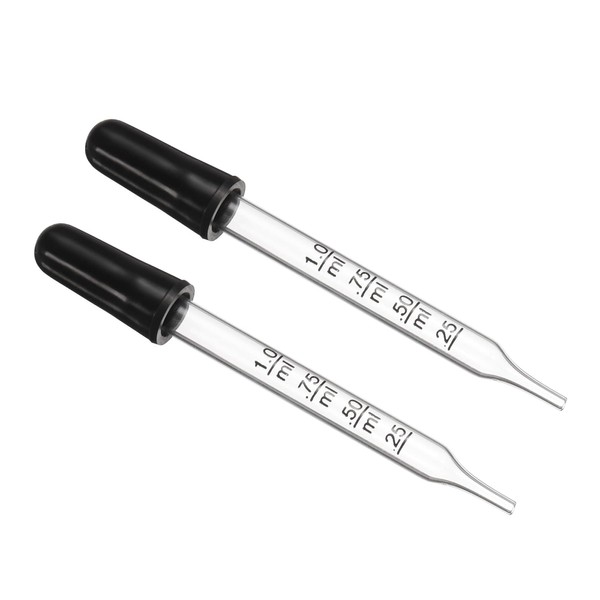 PATIKIL Graduated Dropper, Graduated Essential Oil Dropper Pipette, Pack of