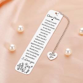 Mothers Day Gifts for Mom First Mothers Day Gifts for New Mom Thank You Gifts Bookmarks for Women Book Lovers Mom Gifts from Daughter Son Birthday Gifts for Mom Stepmom from Stepdaughter Stepson