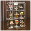 Clear Display Case with Light, Clear Display Case for Figures,