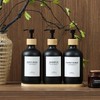 Shampoo and Conditioner Dispenser,16.9 fl oz Set of 3 Black