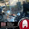 HECASA 29" x 22" Motorcycle Windshield Clear Windscreen Compatible With