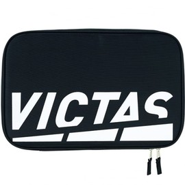 VICTAS PLAY Table Tennis Racket Case Play Logo Racquet Case PLAY LOGO RACKET CASE 672101 WT (White)