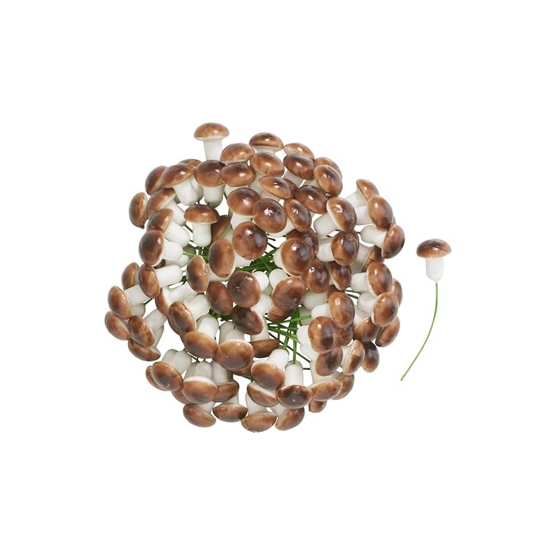 VBS Mushroom on Wire Brown Pack of 100