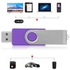 USB Flash Drive Candy Purple Rotatable Portable Storage Memory Stick