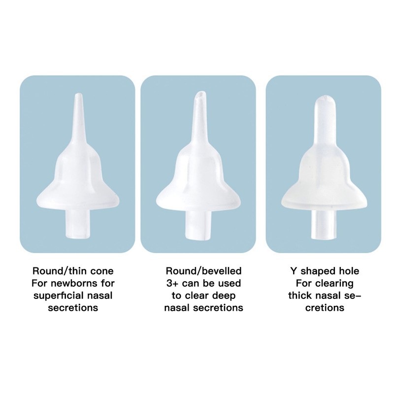 Electronic Infant Nose Aspirator Adjustable Suction Level Music Light Soothe