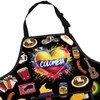 MYSOMY Colombia Aprons With Pocket Colombian Cooking Apron Colombia Flag